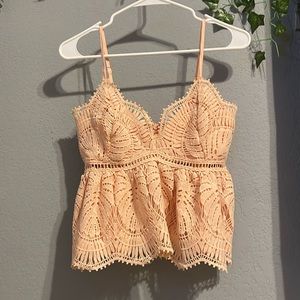 pink willow+root lacey shirt